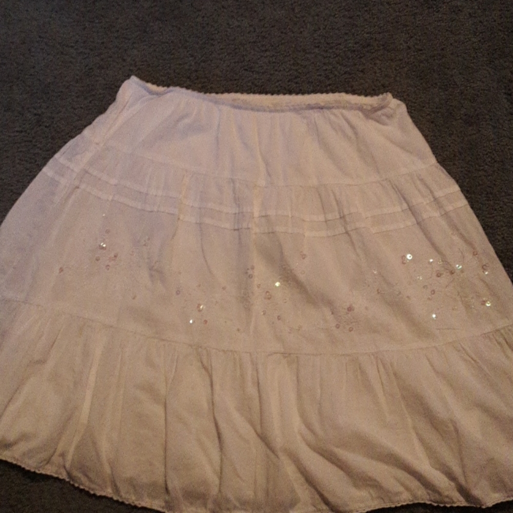 White skirt